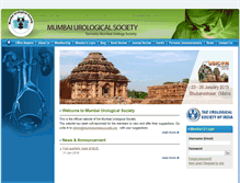 Tablet Screenshot of mumbaiurologysociety.org